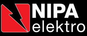NIPA elektro logo vector - red-white